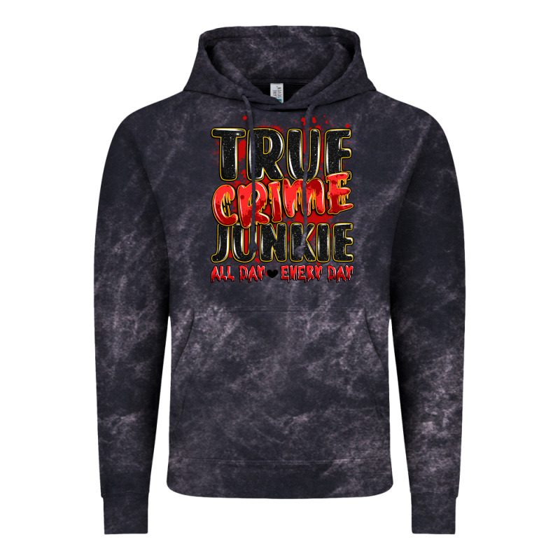 True Crime Junkie All Day Every Day Vintage Hoodie by JahusDesignShop | Teevron