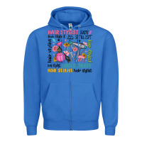 True Royal hair stylist typography Zipper Hoodie - MaliasSmallBusiness