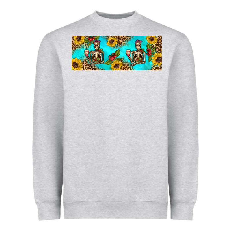 Skeleton Coffee And Coffee Plants 11 Oz Heavyweight Sweatshirt by Artiststas | Teevron