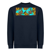 Navy skeleton coffee and coffee plants 11 oz Heavyweight Sweatshirt - Artiststas