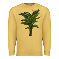 Antique Gold the bird of paradise Premium Sweatshirt - LillyAllenDesigns