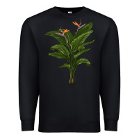 Black the bird of paradise Premium Sweatshirt - LillyAllenDesigns