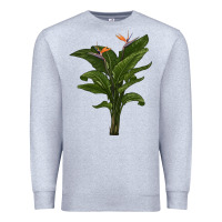 Heather Grey the bird of paradise Premium Sweatshirt - LillyAllenDesigns