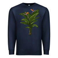Navy the bird of paradise Premium Sweatshirt - LillyAllenDesigns