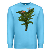 Ocean Blue the bird of paradise Premium Sweatshirt - LillyAllenDesigns