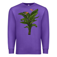 Purple the bird of paradise Premium Sweatshirt - LillyAllenDesigns