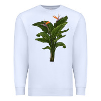 White the bird of paradise Premium Sweatshirt - LillyAllenDesigns