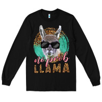 Black western no prob llama Long Sleeve Tee - LillyAllenDesigns