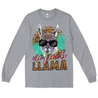 Heather Grey western no prob llama Long Sleeve Tee - LillyAllenDesigns