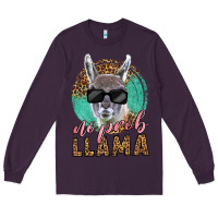 Plum western no prob llama Long Sleeve Tee - LillyAllenDesigns