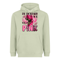Matcha in october we wear pink dinosaur Heavyweight Hoodie - LillyAllenDesigns