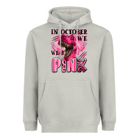 Moon Dust in october we wear pink dinosaur Heavyweight Hoodie - LillyAllenDesigns