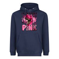 Navy in october we wear pink dinosaur Heavyweight Hoodie - LillyAllenDesigns