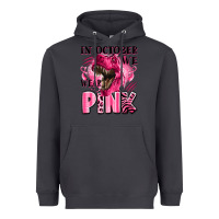 Smoke in october we wear pink dinosaur Heavyweight Hoodie - LillyAllenDesigns