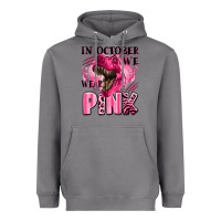 Storm in october we wear pink dinosaur Heavyweight Hoodie - LillyAllenDesigns