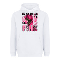 White in october we wear pink dinosaur Heavyweight Hoodie - LillyAllenDesigns