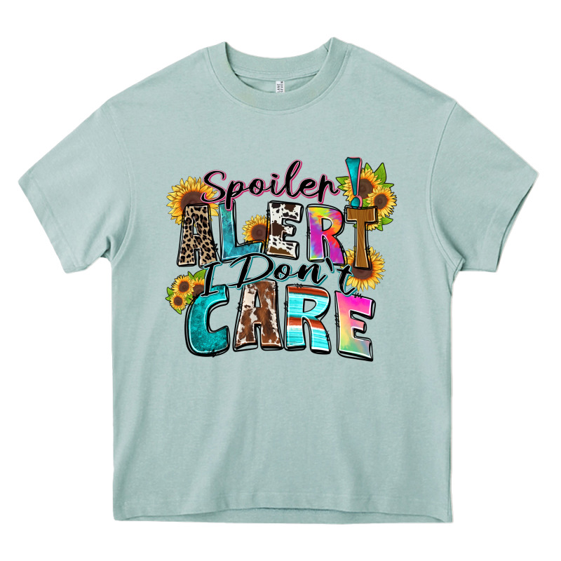 Spoiler Alert I Don't Care Heavy Core Tee by Zillion Design Studio | Teevron