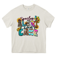 Cream spoiler alert i don't care Heavy Core Tee - Zillion Design Studio