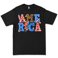 Black America with lightning bolt Premium Tee - texasbilliewilder