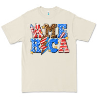 Bone America with lightning bolt Premium Tee - texasbilliewilder