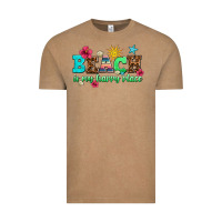 Vintage Coffee beach is my happy place Vintage Tee - AdoDesignShop