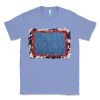 Colony Blue cowhide bandana denim background Classic Tee - AdoDesignShop