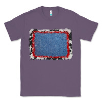 Lavender cowhide bandana denim background Classic Tee - AdoDesignShop