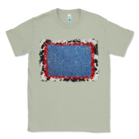 Matcha cowhide bandana denim background Classic Tee - AdoDesignShop