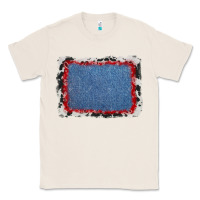 Natural cowhide bandana denim background Classic Tee - AdoDesignShop