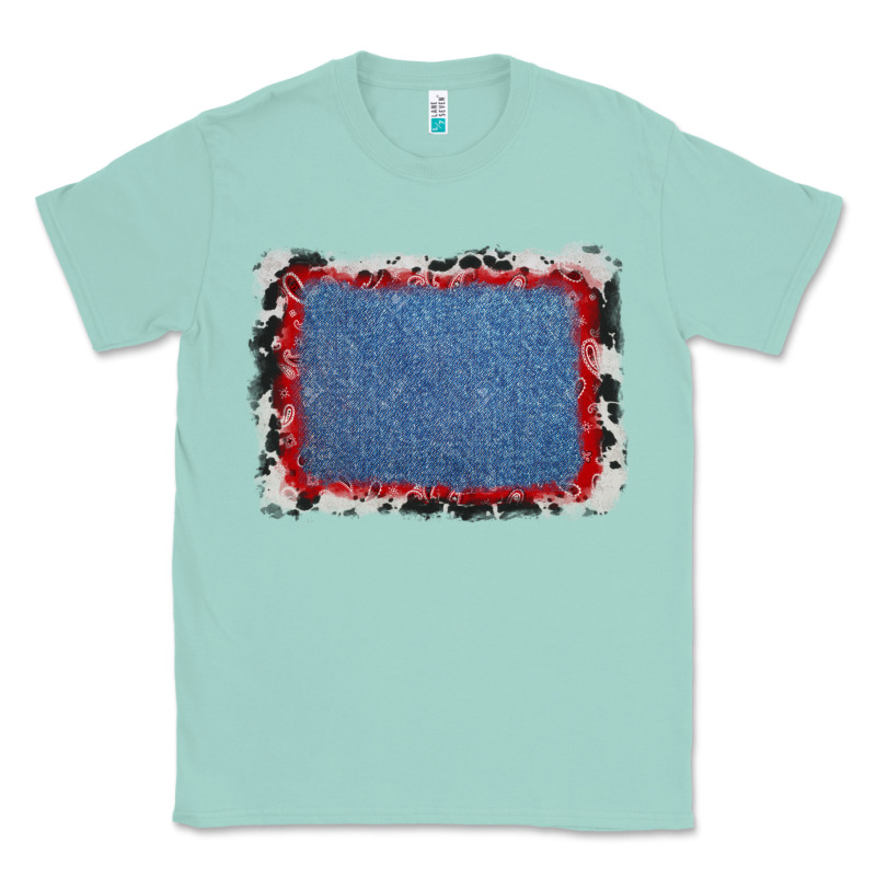 Cowhide Bandana Denim Background Classic Tee by AdoDesignShop | Teevron