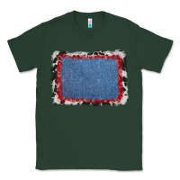 Sports Green cowhide bandana denim background Classic Tee - AdoDesignShop