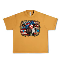 Peanut Butter 4th of july cow Urban Heavy Tee - Jasminsmagicworld