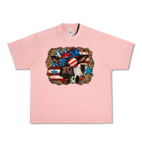 Salmon 4th of july cow Urban Heavy Tee - Jasminsmagicworld
