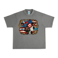 Tornado 4th of july cow Urban Heavy Tee - Jasminsmagicworld