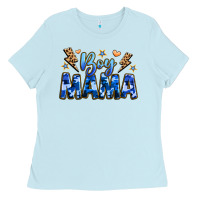 Baby Blue boy mama Ladies Tee - JahusDesignShop