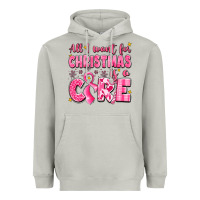 Moon Dust all i want for christmas is a cure breast cancer Heavyweight Hoodie - LillyAllenDesigns