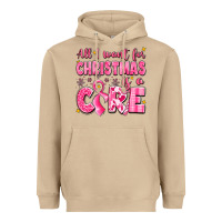 Mushroom all i want for christmas is a cure breast cancer Heavyweight Hoodie - LillyAllenDesigns