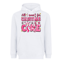 White all i want for christmas is a cure breast cancer Heavyweight Hoodie - LillyAllenDesigns