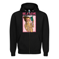 Black self love is the best love Zipper Hoodie - MaliasSmallBusiness