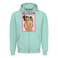 Seafoam self love is the best love Zipper Hoodie - MaliasSmallBusiness