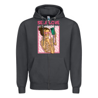 Smoke self love is the best love Zipper Hoodie - MaliasSmallBusiness