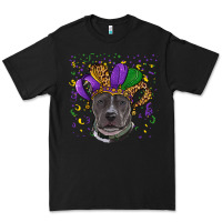 Black mardi gras pitbull Premium Tee - RanaPortraitStore
