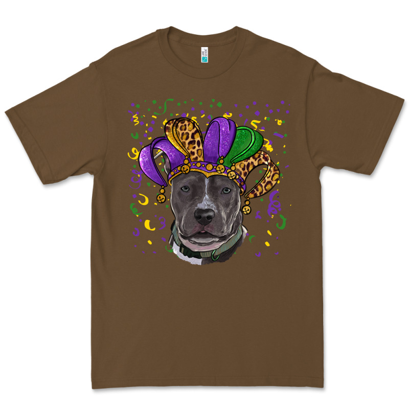 Mardi Gras Pitbull Premium Tee by RanaPortraitStore | Teevron