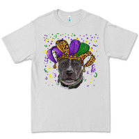 Dove Grey mardi gras pitbull Premium Tee - RanaPortraitStore