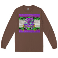 Chestnut mardi gras  mask Long Sleeve Tee - BarkalooDesign