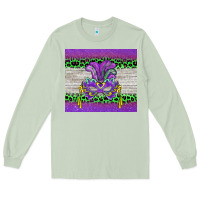Matcha mardi gras  mask Long Sleeve Tee - BarkalooDesign