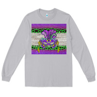 Moon Dust mardi gras  mask Long Sleeve Tee - BarkalooDesign