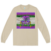 Mushroom mardi gras  mask Long Sleeve Tee - BarkalooDesign