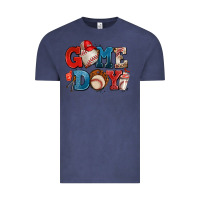 Vintage Denim game day baseball Vintage Tee - AdoDesignShop