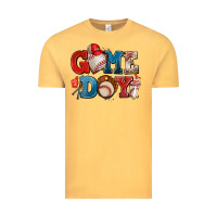Vintage Mustard game day baseball Vintage Tee - AdoDesignShop